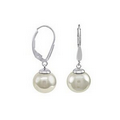 10 Mm Pearl Sterling Silver Earrings